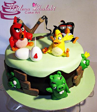 Angry Birds - Cake by Milena Shalabi