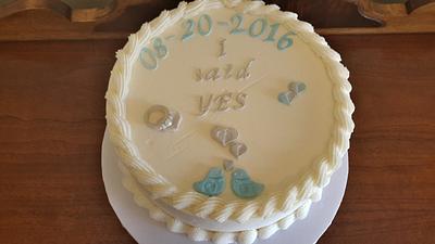 Engagement  - Cake by Brenda49