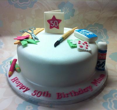 Card Making Themed Cake - Cake by Sweet Treats of Cheshire