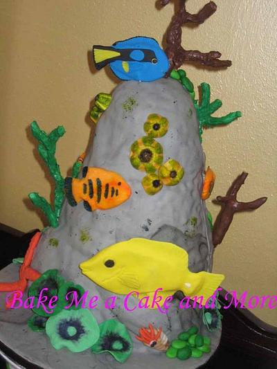 Underwater themed Grooms Cake - Cake by Charlotte VanMol