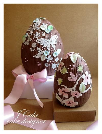Romantic Easter egg  - Cake by JCake cake designer