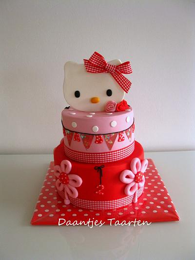 Red Pink and Hello Kitty - Cake by Daantje