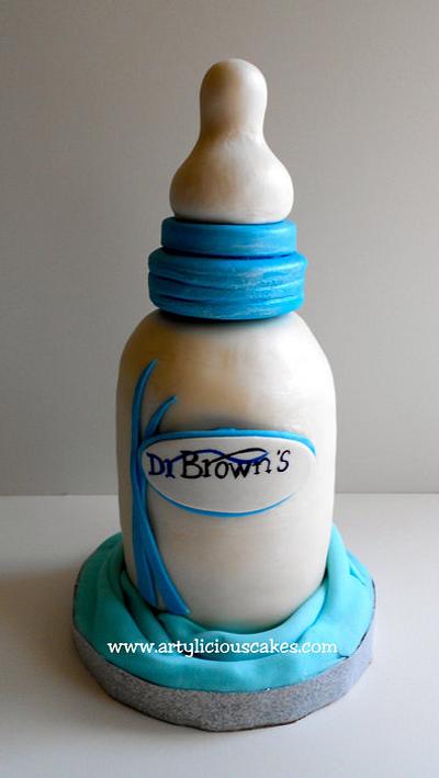 Dr. Brown baby bottle cake - Cake by iriene wang
