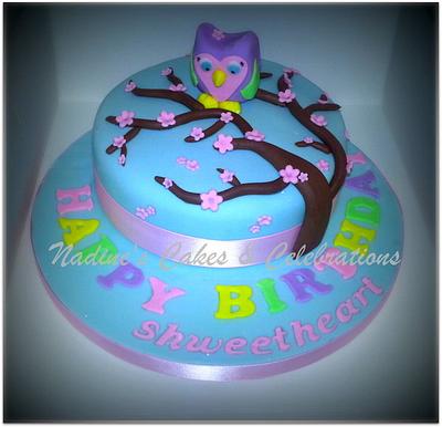 Little Owl Birthday Cake - Cake by NADINESCAKES2012