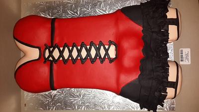 Transvestide cake with a special package - Cake by Chantal 