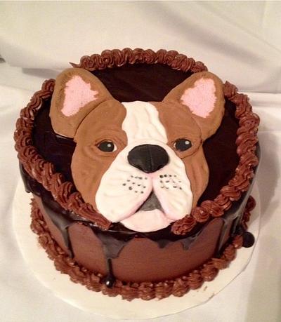 2D French bulldog - Cake by Caroline Diaz 