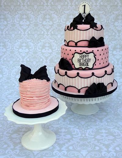 Parisian Bow Birthday Cake - Cake by Lindsey Krist