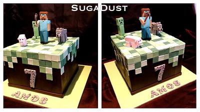 Minecraft Cake - Cake by Mary @ SugaDust