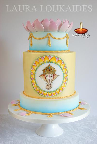 Festival of Lights - Inspired by Lord Ganesh - Cake by Laura Loukaides