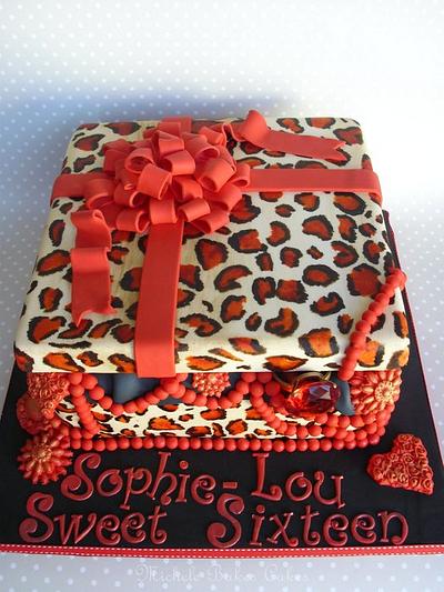 Leopard print jewellery box - Cake by MicheleBakesCakes