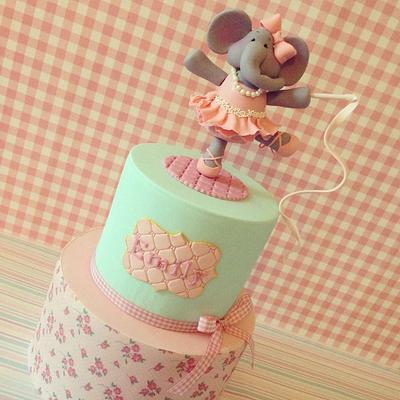 Elephant Ballerina cake - Cake by Iced Creations