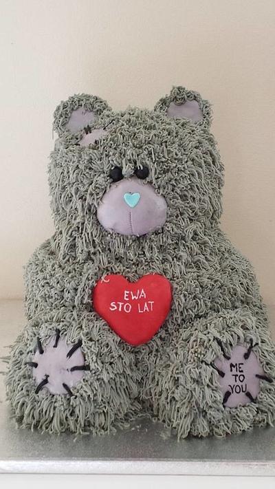 Teddy with heart :) - Cake by Agnieszka