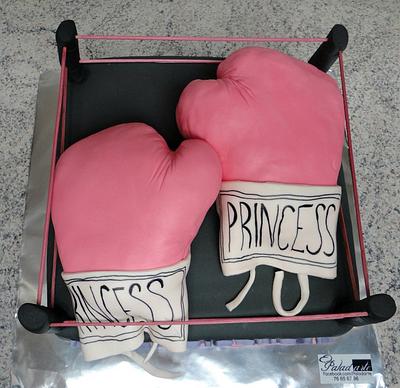 Boxing Gloves cake - Cake by Paladarte El Salvador