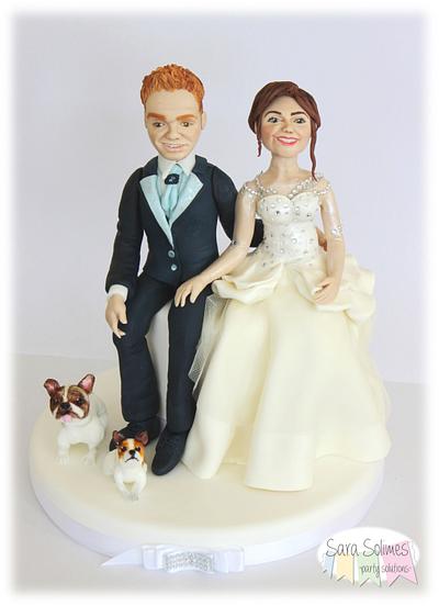 Wedding cake topper  - Cake by Sara Solimes Party solutions