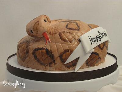 Rattlesnake Birthday Cake - Cake by Becky Pendergraft