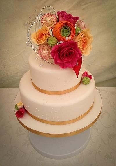 Bright Summer Flowers - Cake by Ruth Howell 