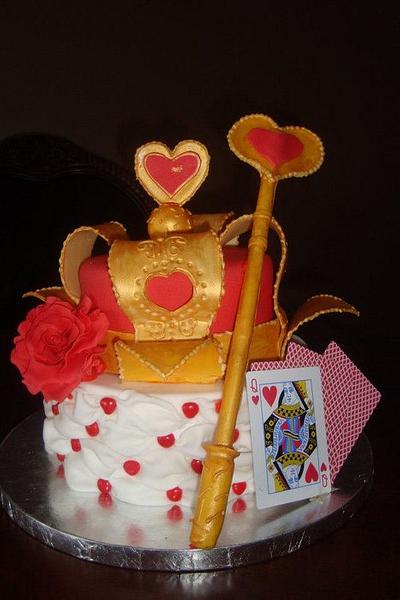 queen of hearts - Cake by Shanika