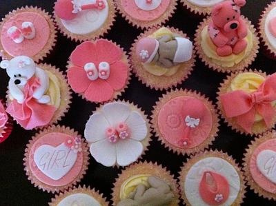 Girly Baby Shower Cupcakes :) - Cake by Kayleigh 