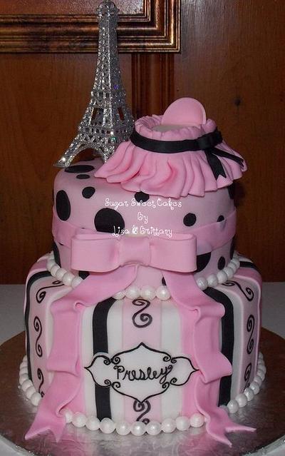 Paris Themed Baby Shower - Cake by Sugar Sweet Cakes