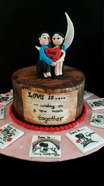 Love is ..... - Cake by CAKE RAGA