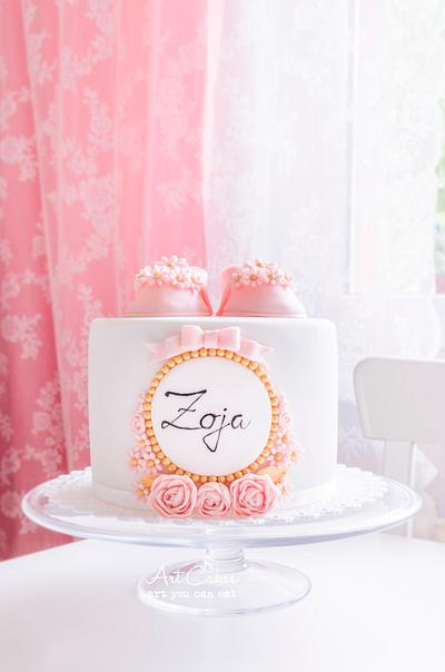 Zoja's Christening Cake - Cake by Art Bakin’