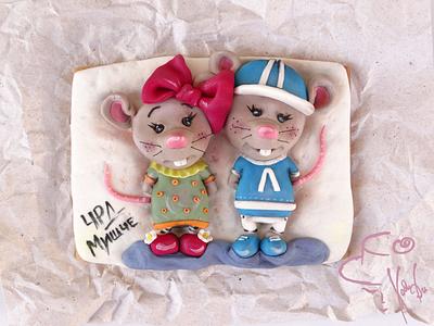 Mouse in love - Cake by Diana