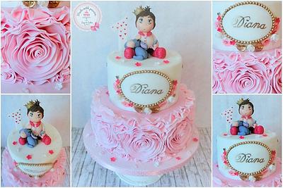 Little Princess 1st birthday - Cake by Maria *cakes made with passion*