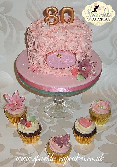 Renee's Rose Swirl - Cake by Sparkle Cupcakes