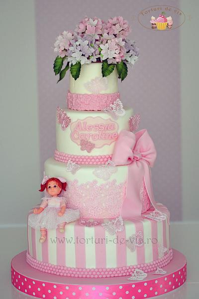 Alessia christening cake - Cake by Viorica Dinu