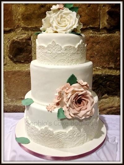 Rose & Lace - Cake by Sophia's Cake Boutique