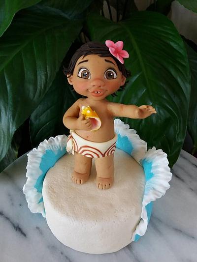 Baby Moana  - Cake by Alejandra Aguirre (Mamá Ganso)