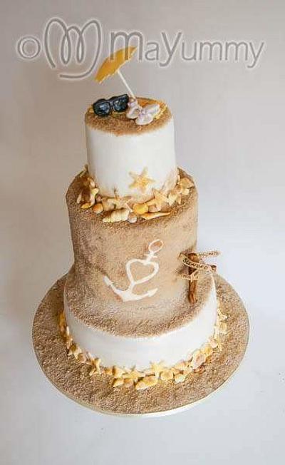 Beach wedding cake - Cake by Mayummy