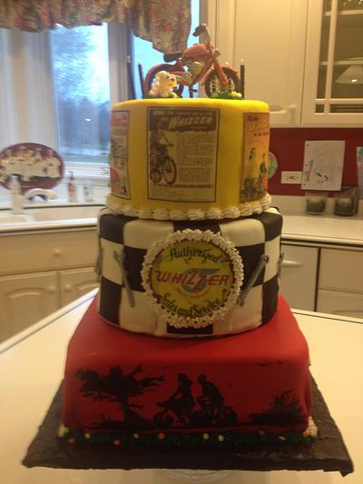 Whizzer Bike 80th Birthday Cake - Cake by Charis