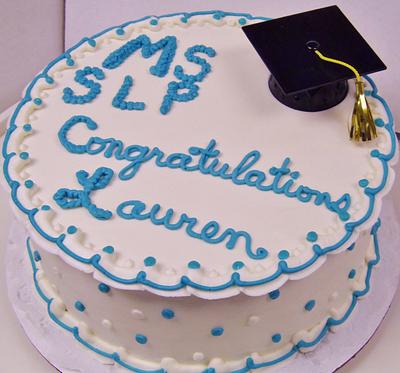 buttercream turquiose graduation cake - Cake by Nancys Fancys Cakes & Catering (Nancy Goolsby)