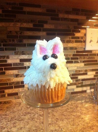 Westie cupcakes - Cake by paula0712