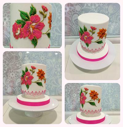 Porcelain flowers - Cake by Israel