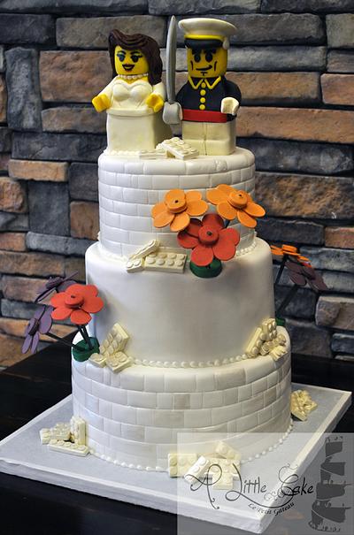White Lego Wedding Cake - Cake by Leo Sciancalepore