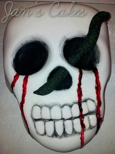Ghoulish skull - Cake by Jan