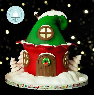 CPC Red & Green "Christmas house of elves" - Cake by Vanessa Rodríguez