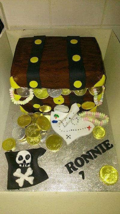Pirate Treasure Chest  - Cake by Hollie Chamberlain