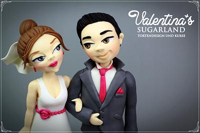 Bride and Groom - Basic Modelling Class - Cake by Valentina's Sugarland