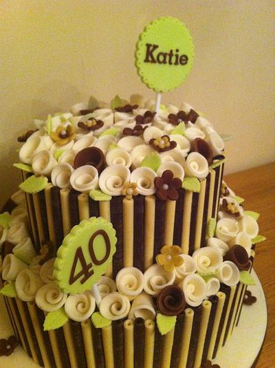40th Birthday Cake - Cake by Donna