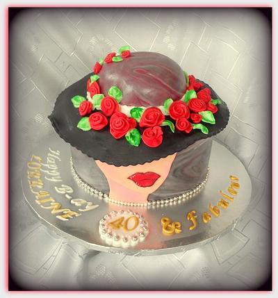 "Madame in fancy hat" cake - Cake by Divia