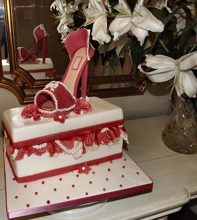 Pink Shoe Cake - Cake by Storyteller Cakes