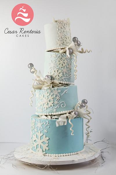 winter cake  - Cake by Cesar Renteria Cakes