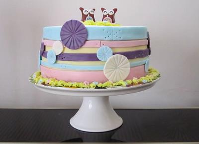 Twin Owl Cake - Cake by Bakedincakedout