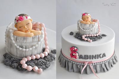 Baby girl - Cake by CakesVIZ