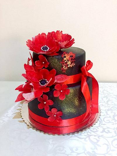 Black and red cake - Cake by Majka Brnakova