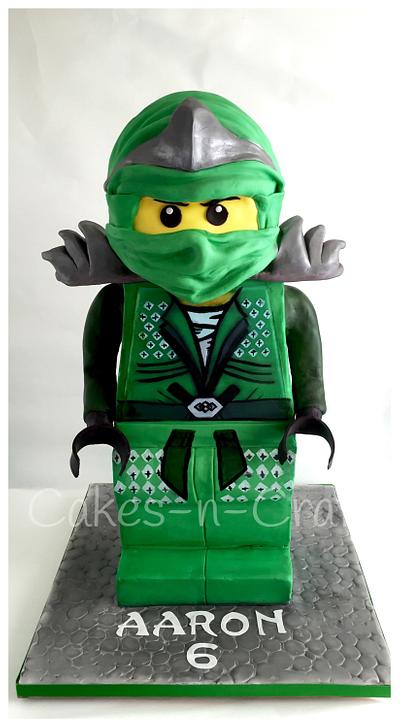 3D Lego Ninjago Green Ninja!  - Cake by June milne