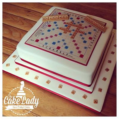Scrabble Wedding Cake - Cake by The Cake Lady